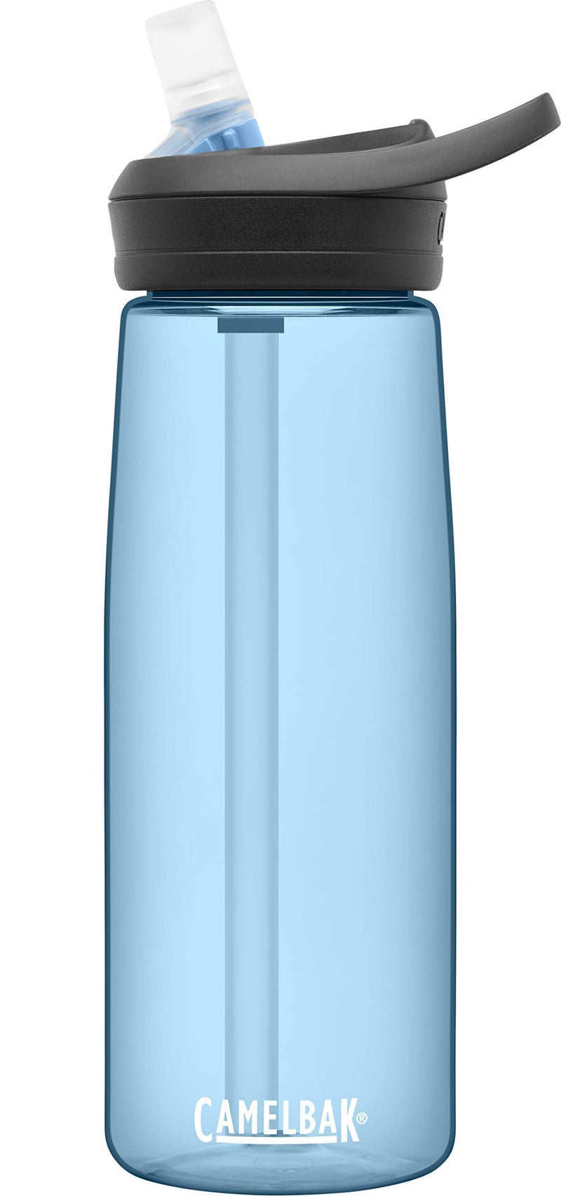 كاميلباك زجاجة مياه من CamelBak Eddy+ Bite Valve Straw Tritan Renew باللون الأزرق الحقيقي، 25 أونصة - Image 1